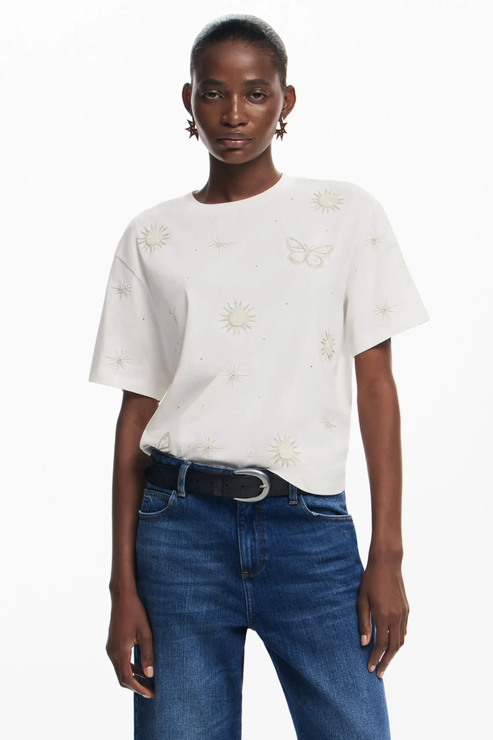 Camisas Y Blusas|Camisetas-Desigual Camiseta mariposas