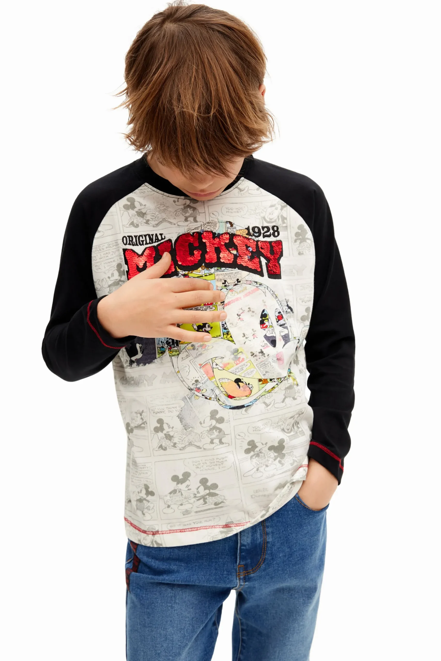 Camisetas Y Camisas-Desigual Camiseta Mickey Mouse