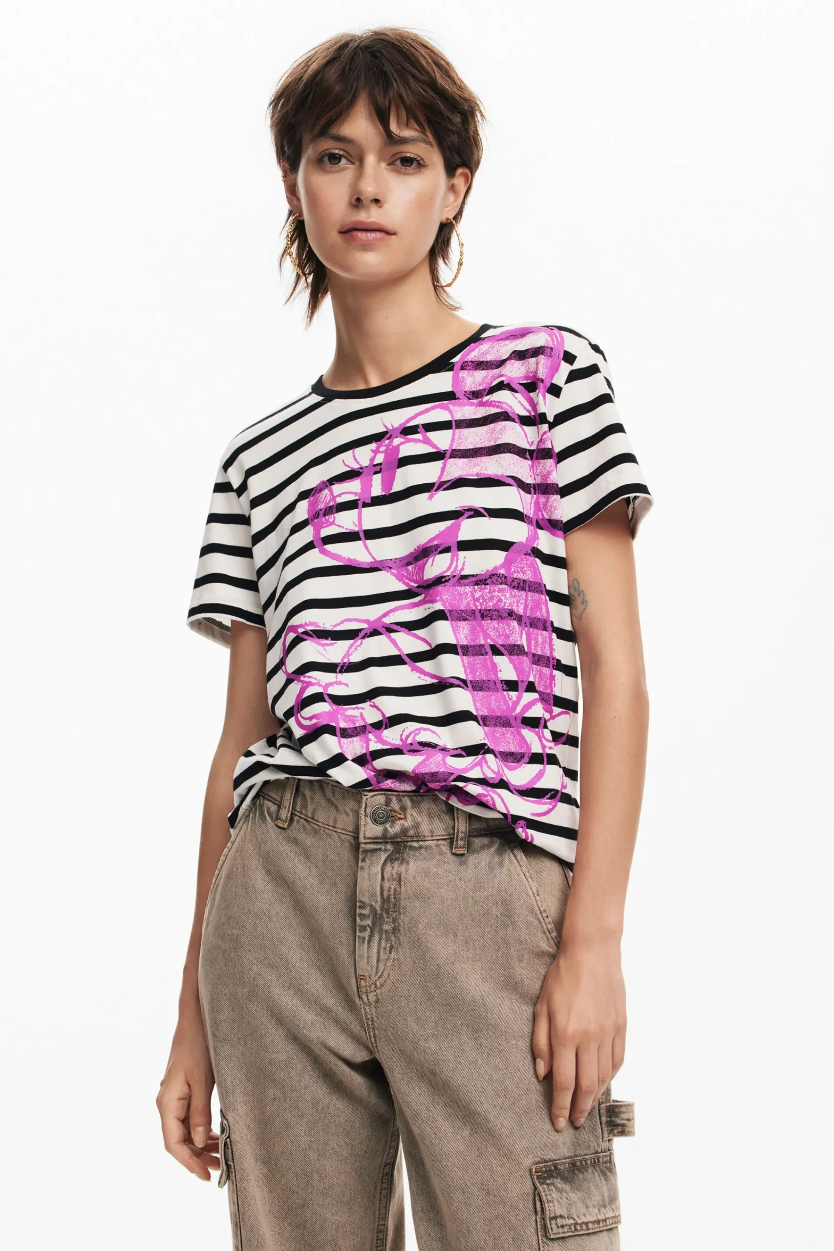 Camisas Y Blusas|Camisetas-Desigual Camiseta Minnie Mouse
