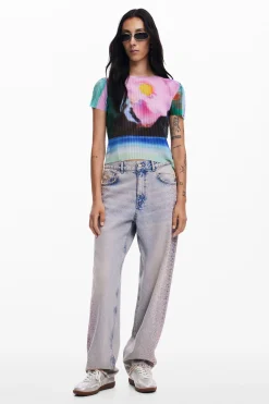 Camisas Y Blusas|Camisetas-Desigual Camiseta paisaje difuminado