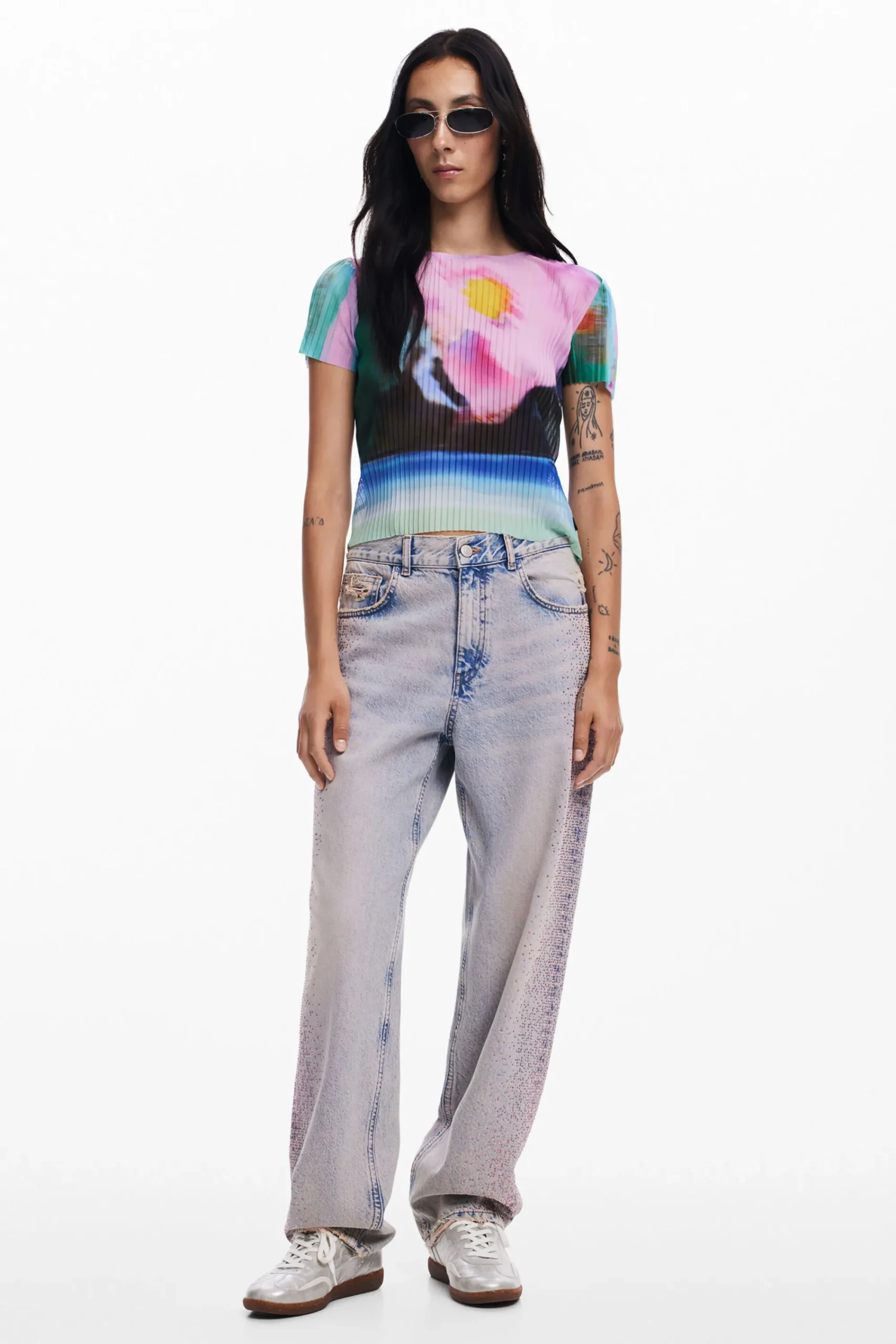 Camisas Y Blusas|Camisetas-Desigual Camiseta paisaje difuminado