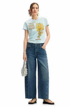 Camisas Y Blusas|Camisetas-Desigual Camiseta parches flores