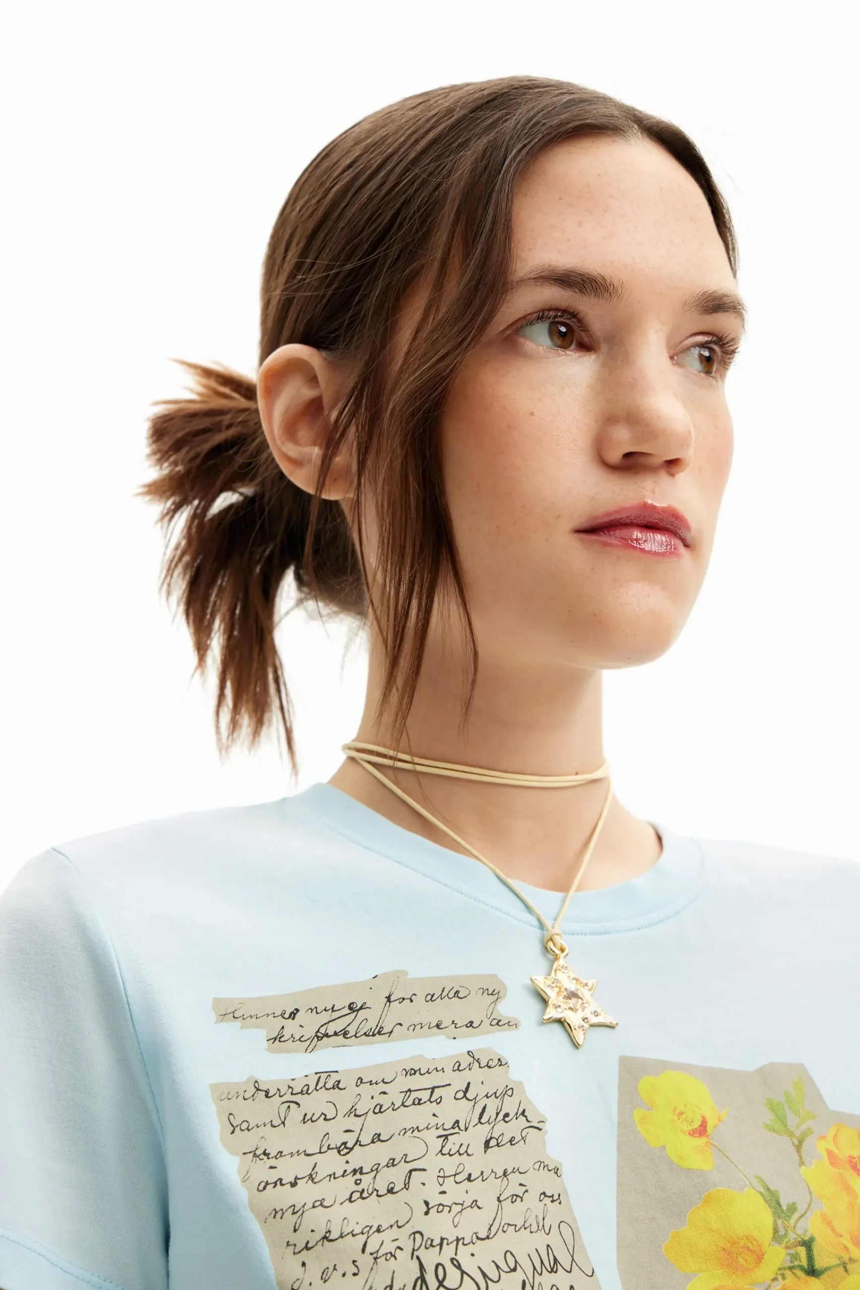 Camisas Y Blusas|Camisetas-Desigual Camiseta parches flores