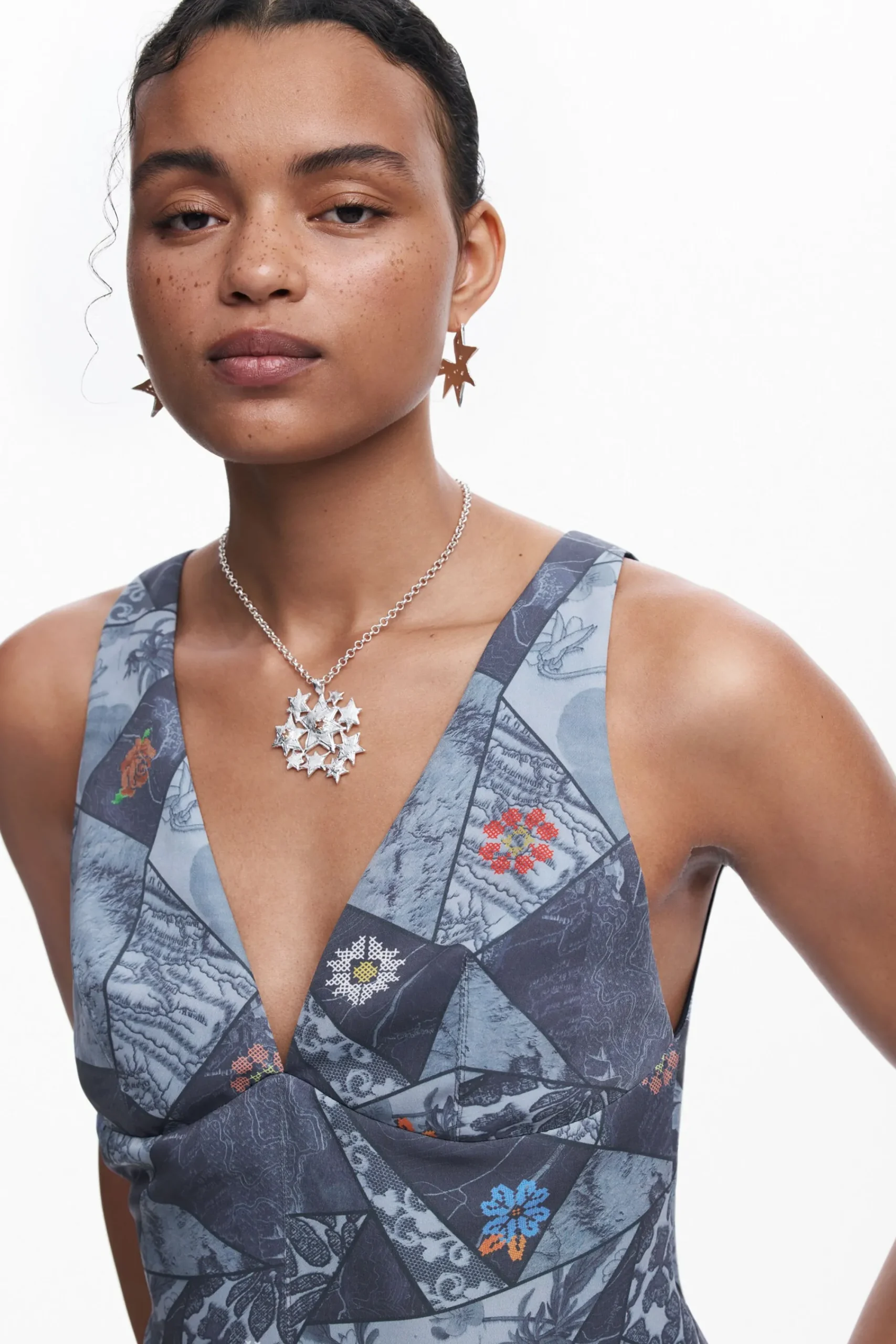 Camisas Y Blusas|Camisetas-Desigual Camiseta patch tirantes