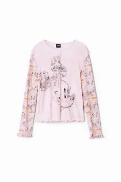 Camisetas Y Camisas-Desigual Camiseta periódico Mickey Mouse