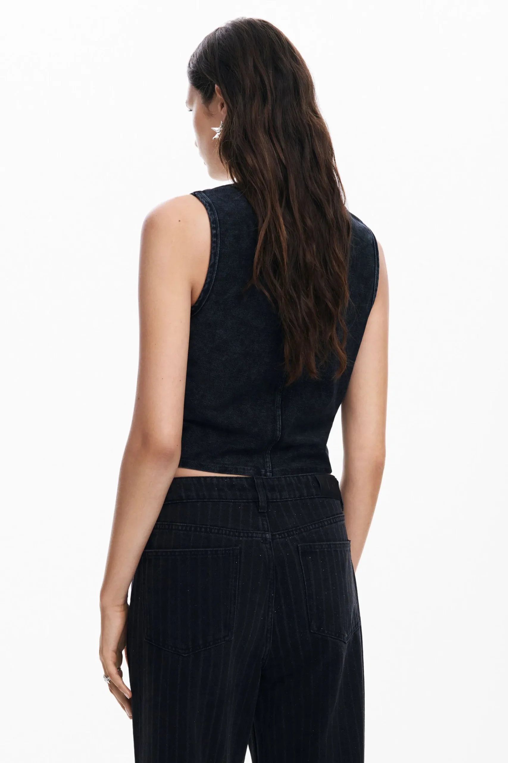 Ropa De Punto|Camisas Y Blusas-Desigual Camiseta punto efecto lavado