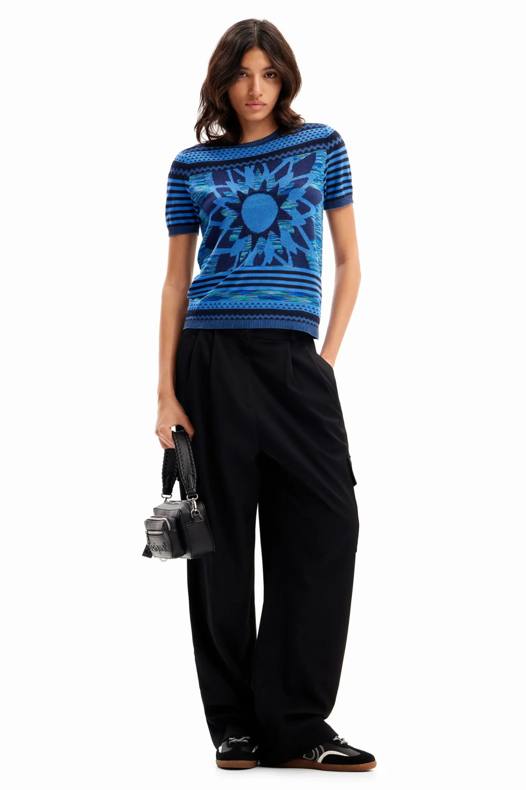 Camisas Y Blusas|Camisetas-Desigual Camiseta punto flor