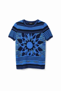 Camisas Y Blusas|Camisetas-Desigual Camiseta punto flor