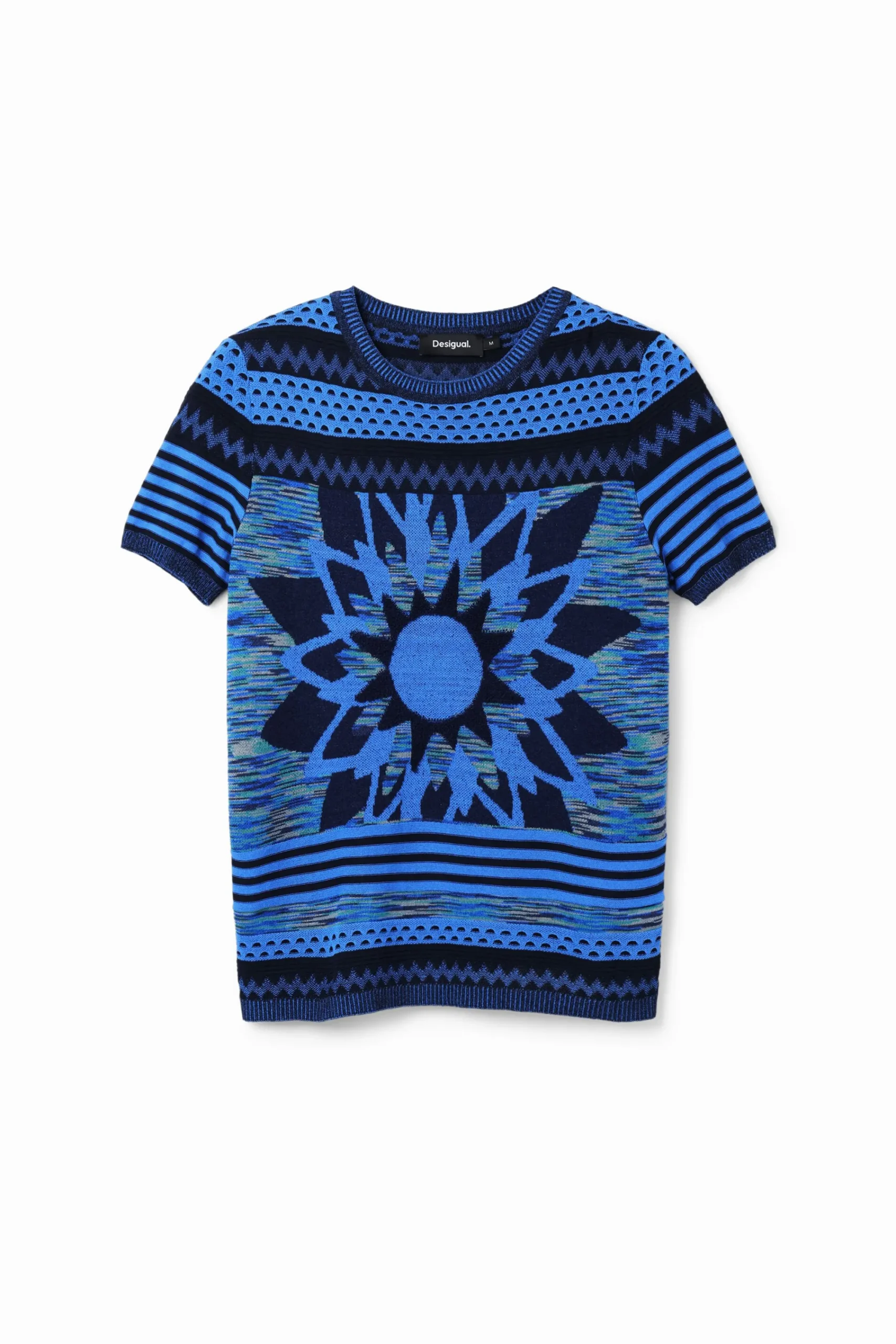 Camisas Y Blusas|Camisetas-Desigual Camiseta punto flor