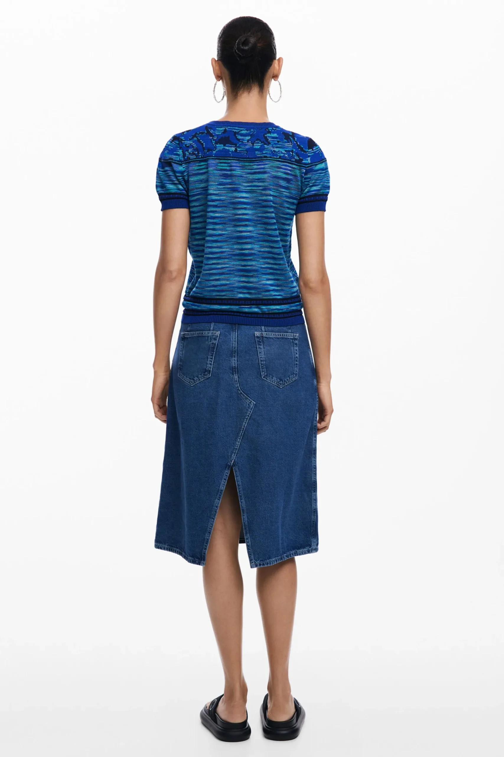 Ropa De Punto|Camisas Y Blusas-Desigual Camiseta punto mariposas