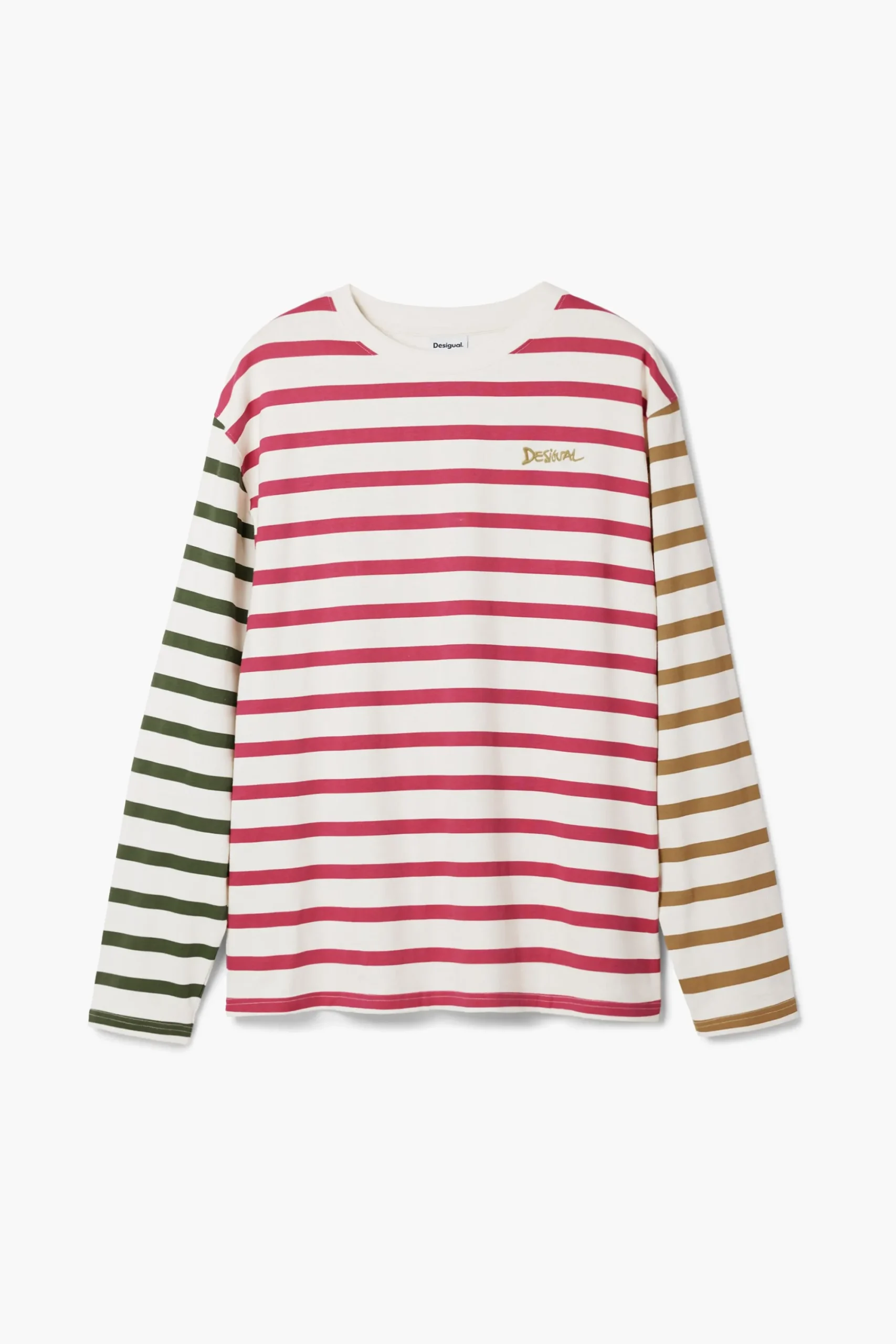 Camisetas-Desigual Camiseta rayas multicolor