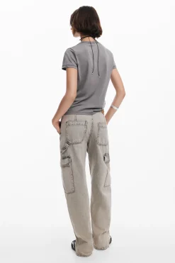 Camisas Y Blusas|Camisetas-Desigual Camiseta slim strass