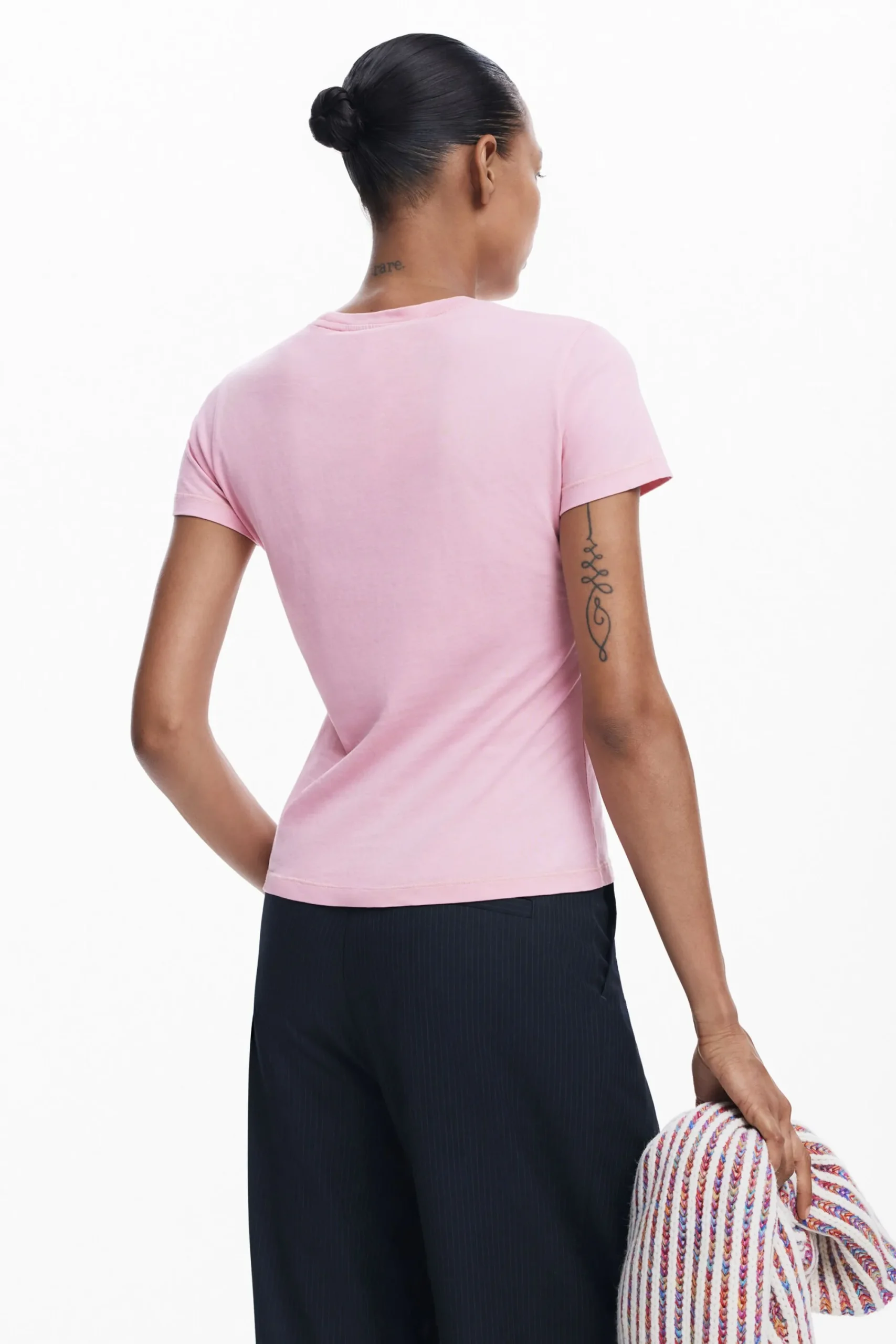 Camisas Y Blusas|Camisetas-Desigual Camiseta slim strass