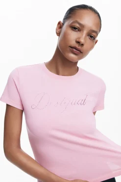 Camisas Y Blusas|Camisetas-Desigual Camiseta slim strass