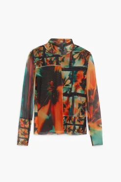Camisas Y Blusas|Camisetas-Desigual Camiseta tul estampada