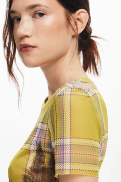 Camisas Y Blusas|Camisetas-Desigual Camiseta tul estampado