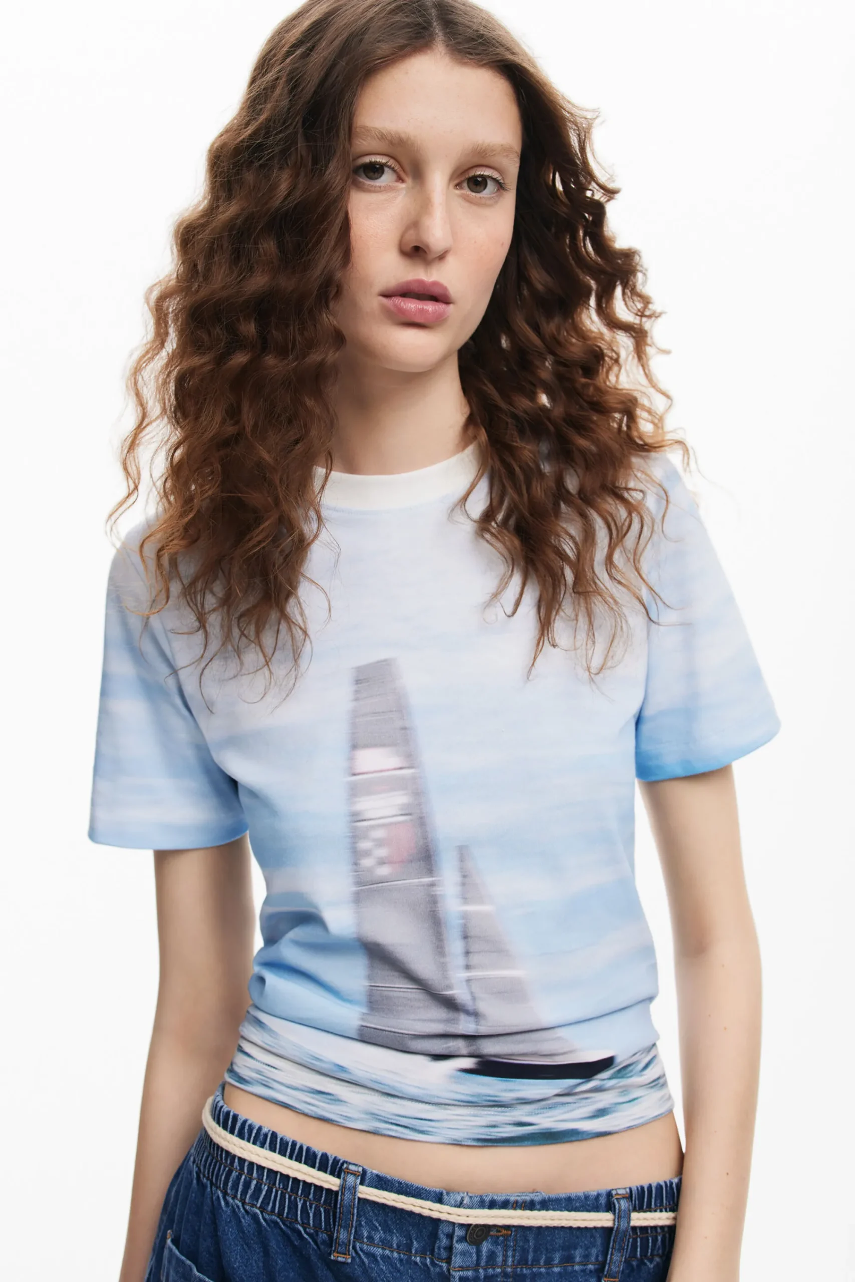 Camisas Y Blusas|Camisetas-Desigual Camiseta velero American Magic