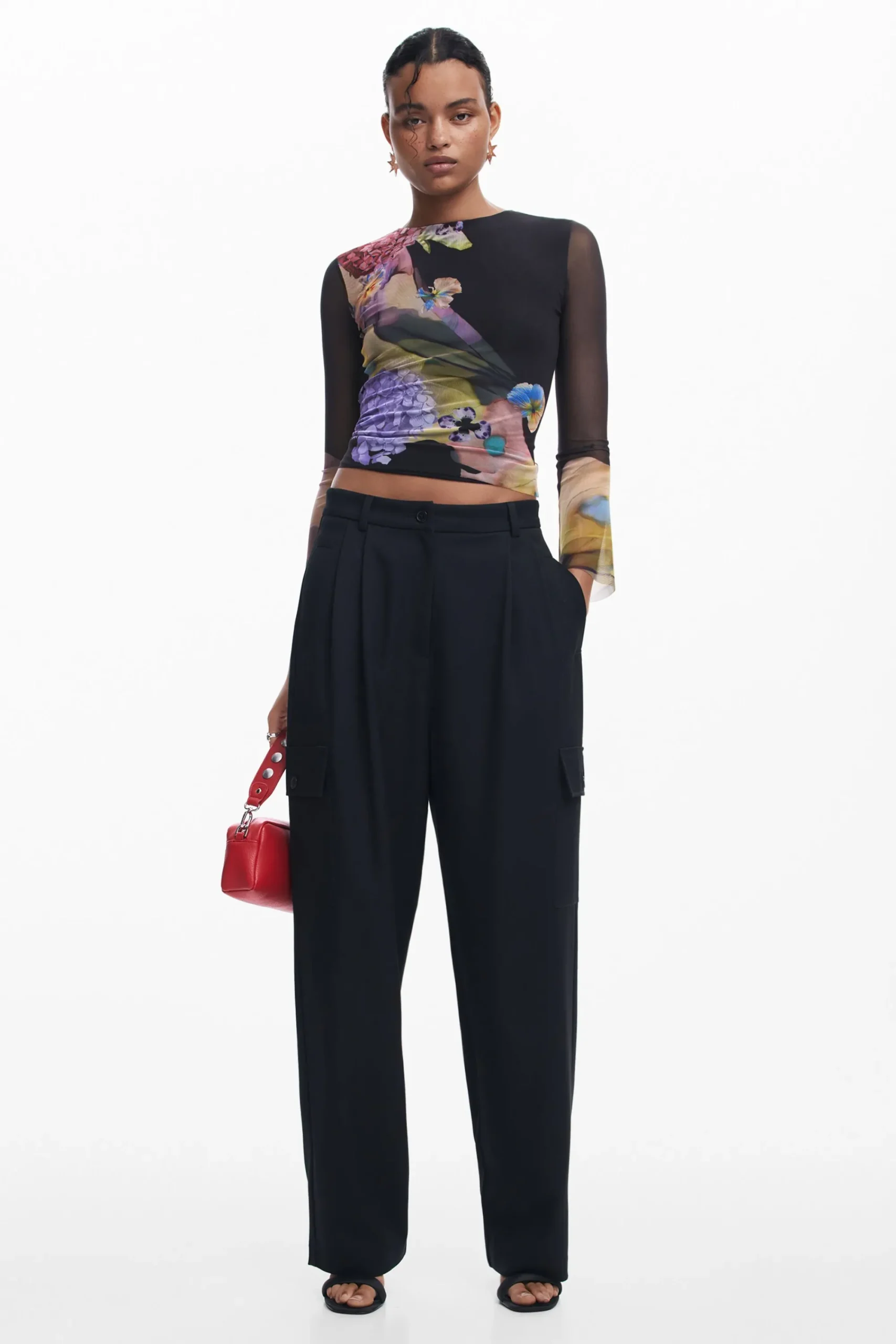 Camisas Y Blusas|Camisetas-Desigual Camisteta tul M. Christian Lacroix