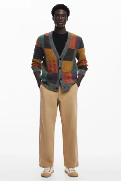 Jerséis Y Sudaderas-Desigual Cardigan cuadros