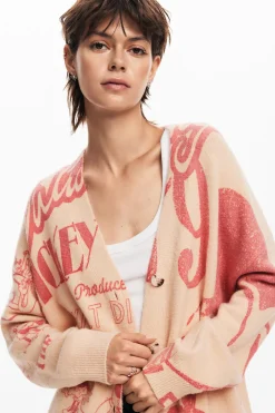 Ropa De Punto|Jerséis-Desigual Cardigan Mickey