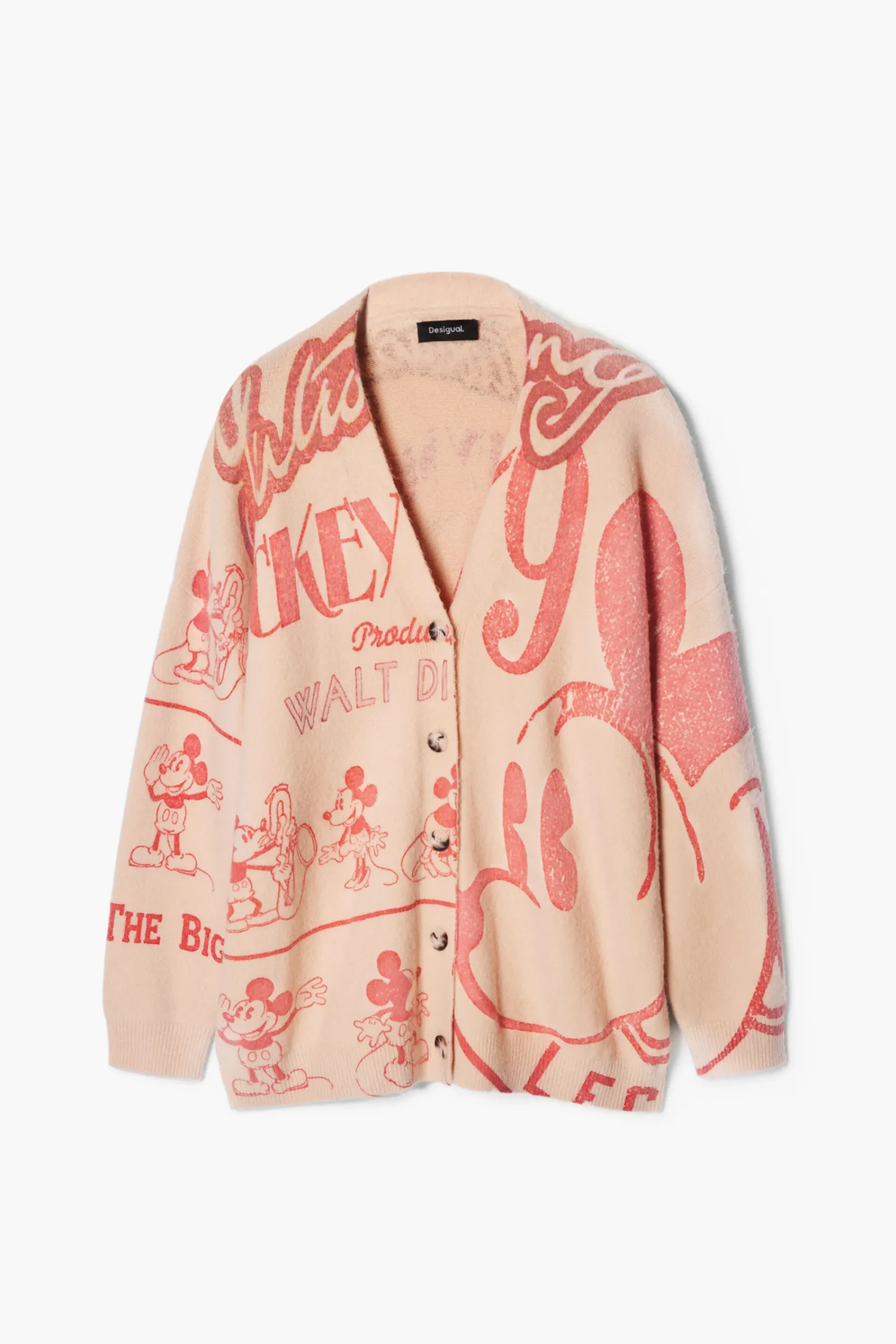 Ropa De Punto|Jerséis-Desigual Cardigan Mickey