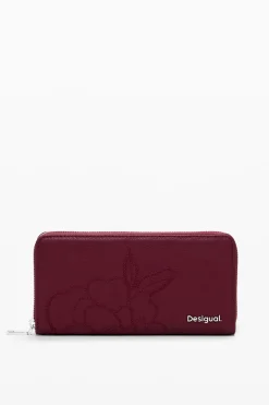 Monederos|Monederos-Desigual Cartera botánica efecto piel