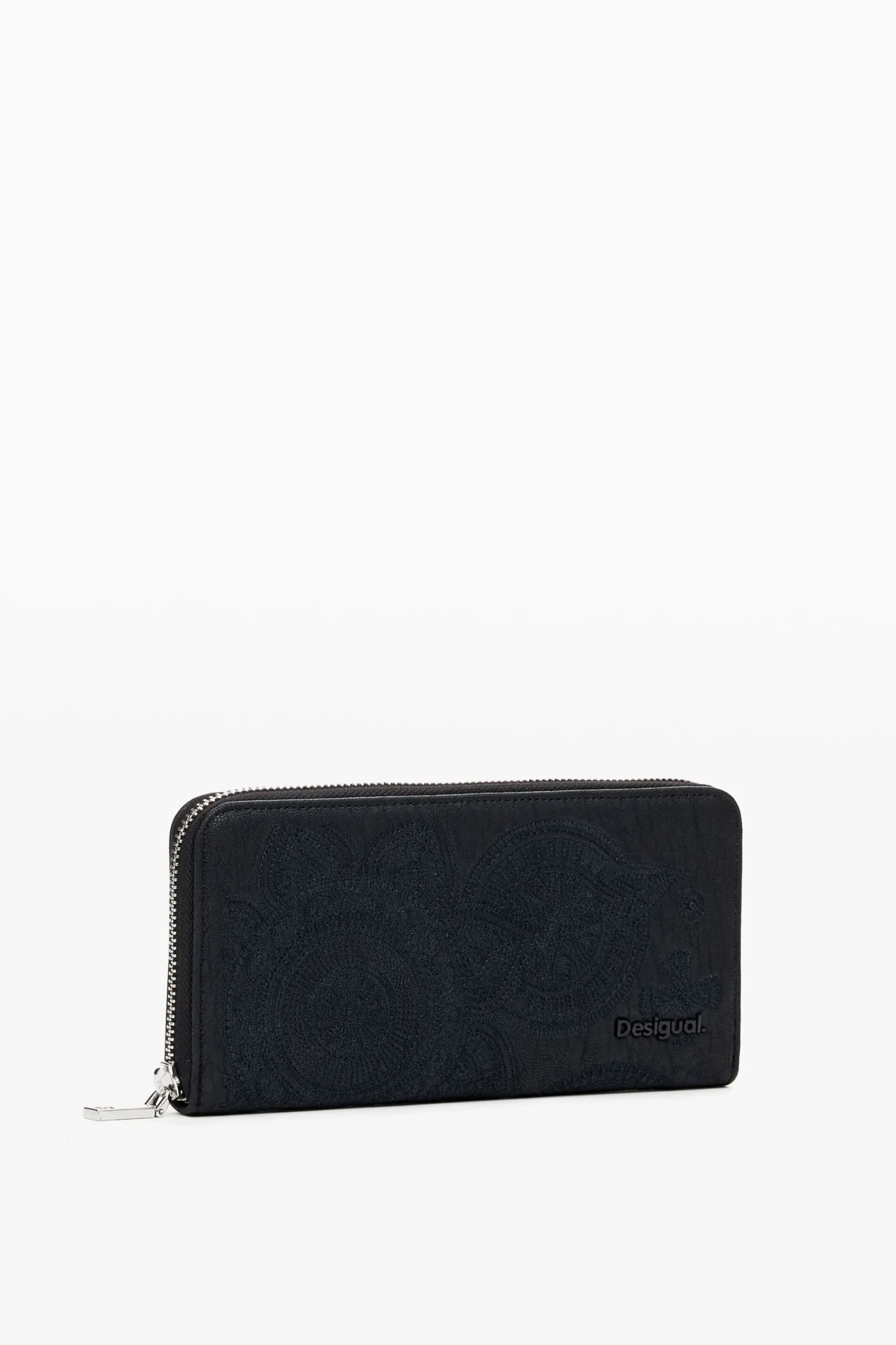 Monederos|Monederos-Desigual Cartera grande bordado flores