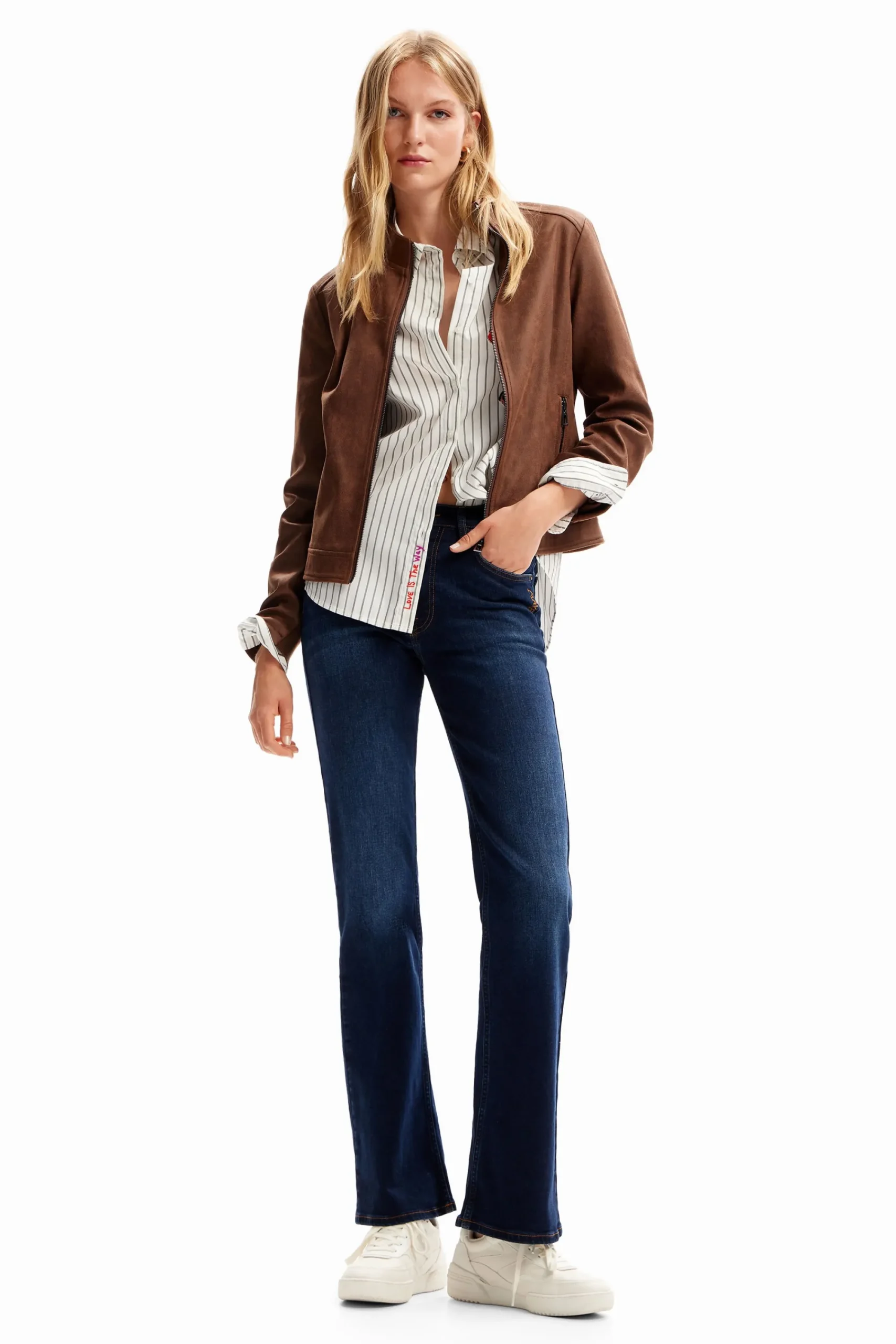 Abrigos Y Chaquetas-Desigual Cazadora biker slim
