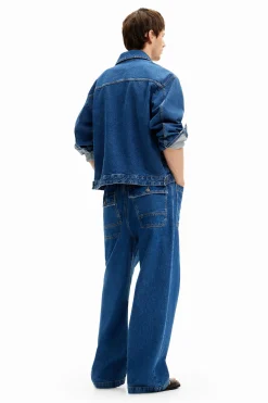 Abrigos Y Chaquetas-Desigual Cazadora denim bolsillos