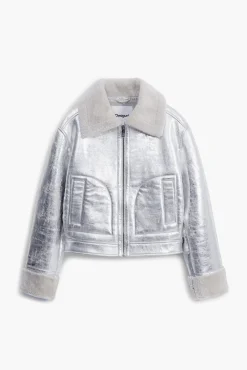 Abrigos Y Chaquetas-Desigual Cazadora metalizada