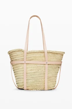 Bolsos|Bolsos Shopper-Desigual Cesta de mimbre L piel