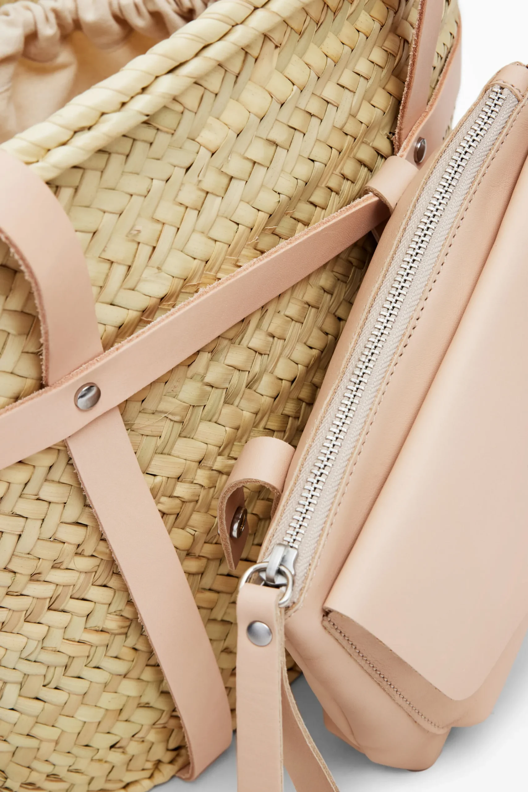 Bolsos|Bolsos Shopper-Desigual Cesta de mimbre L piel