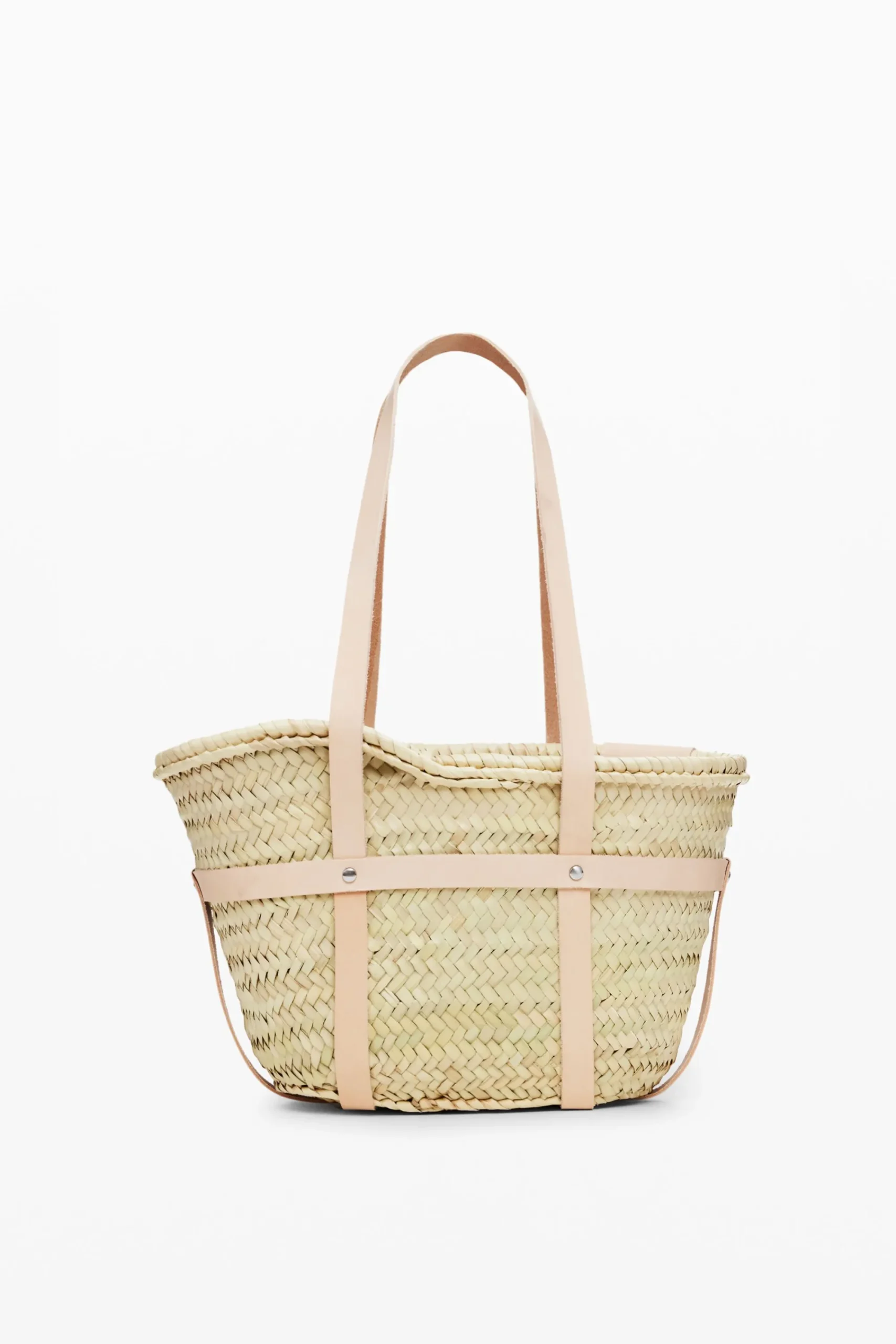 Bolsos|Bolsos Shopper-Desigual Cesta de mimbre S piel
