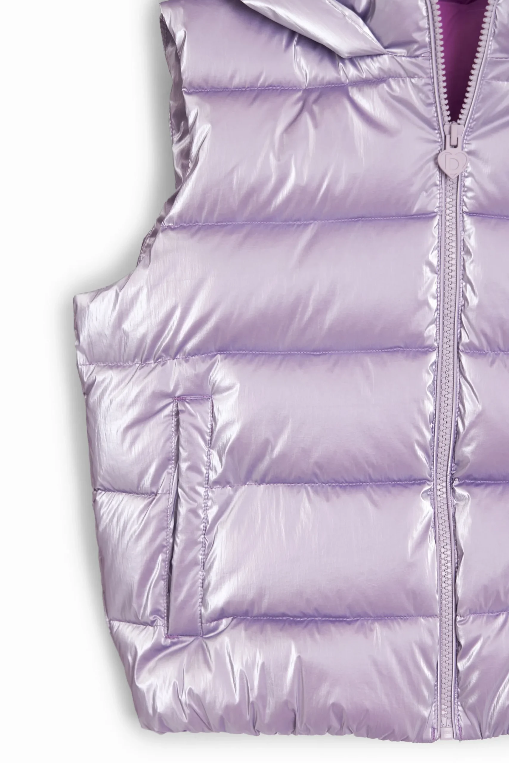 Abrigos Y Chaquetas-Desigual Chaleco acolchado metalizado