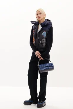 Abrigos Y Chaquetas-Desigual Chaleco combinado acolchado
