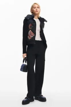 Abrigos Y Chaquetas-Desigual Chaleco combinado acolchado
