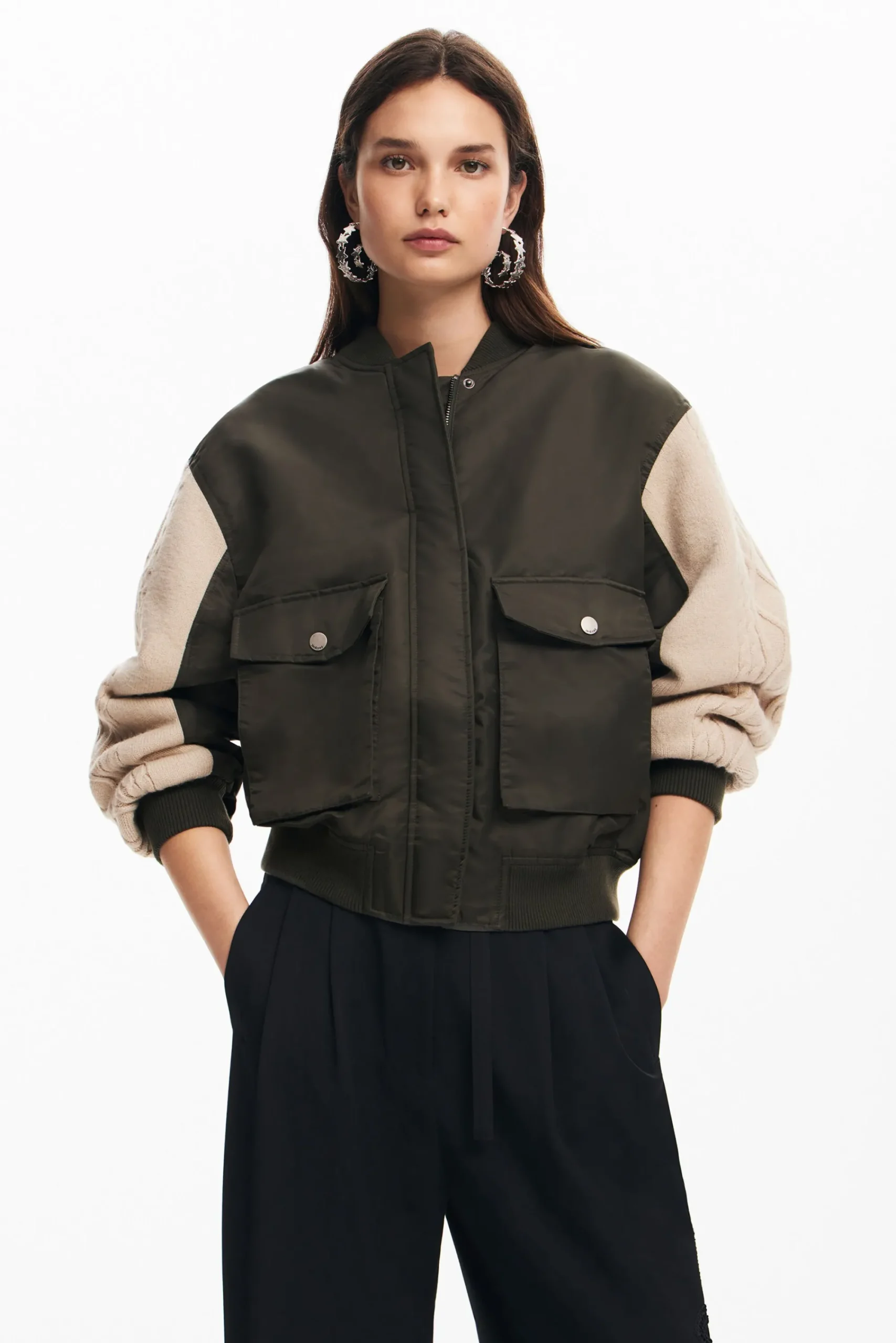 Ropa De Punto|Abrigos Y Chaquetas-Desigual Chaqueta bomber