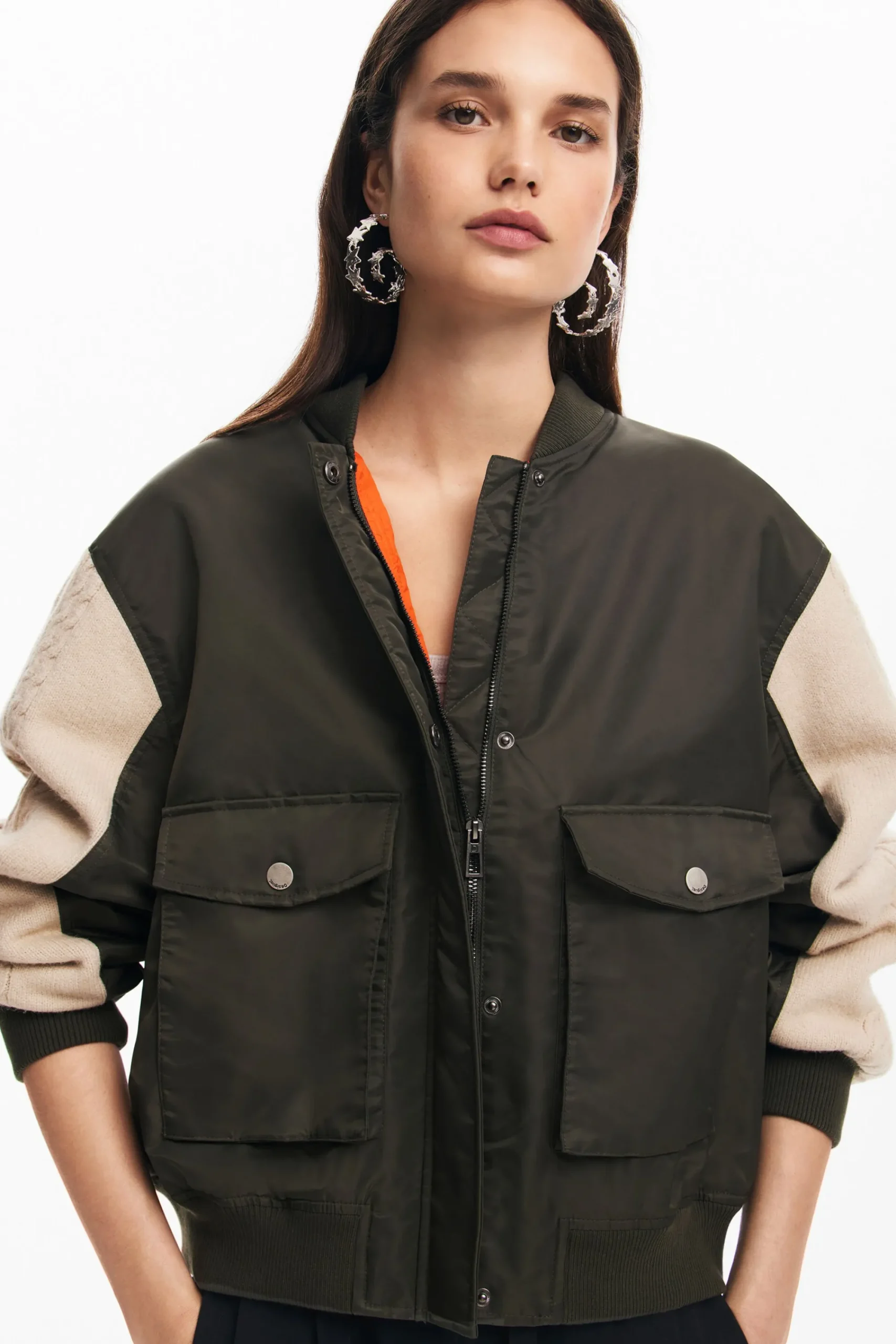 Ropa De Punto|Abrigos Y Chaquetas-Desigual Chaqueta bomber