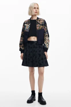 Abrigos Y Chaquetas-Desigual Chaqueta bomber estampada