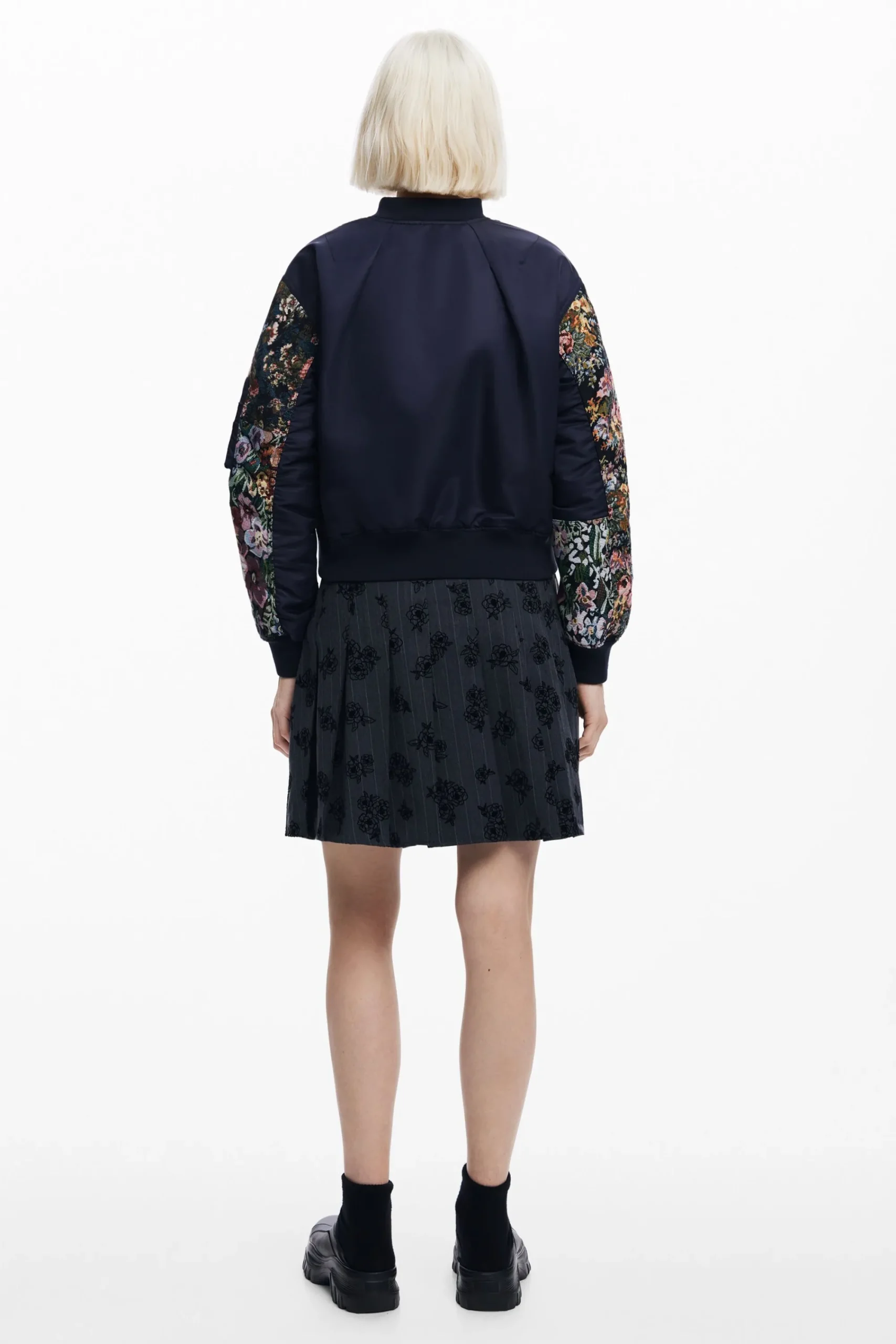 Abrigos Y Chaquetas-Desigual Chaqueta bomber estampada