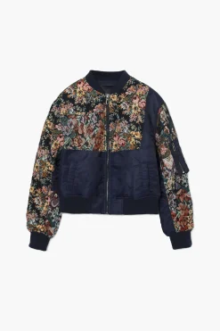 Abrigos Y Chaquetas-Desigual Chaqueta bomber estampada