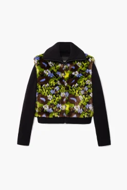 Abrigos Y Chaquetas-Desigual Chaqueta combinada flores