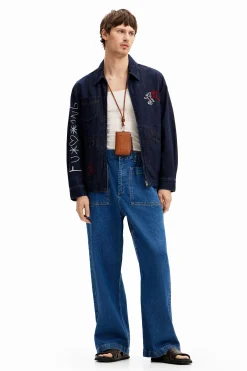 Abrigos Y Chaquetas-Desigual Chaqueta denim siluetas