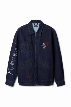 Abrigos Y Chaquetas-Desigual Chaqueta denim siluetas