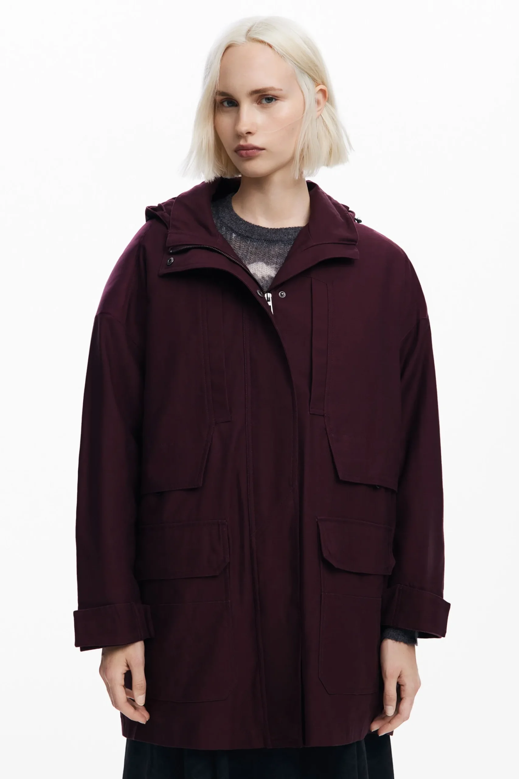 Abrigos Y Chaquetas-Desigual Chaqueta larga parches