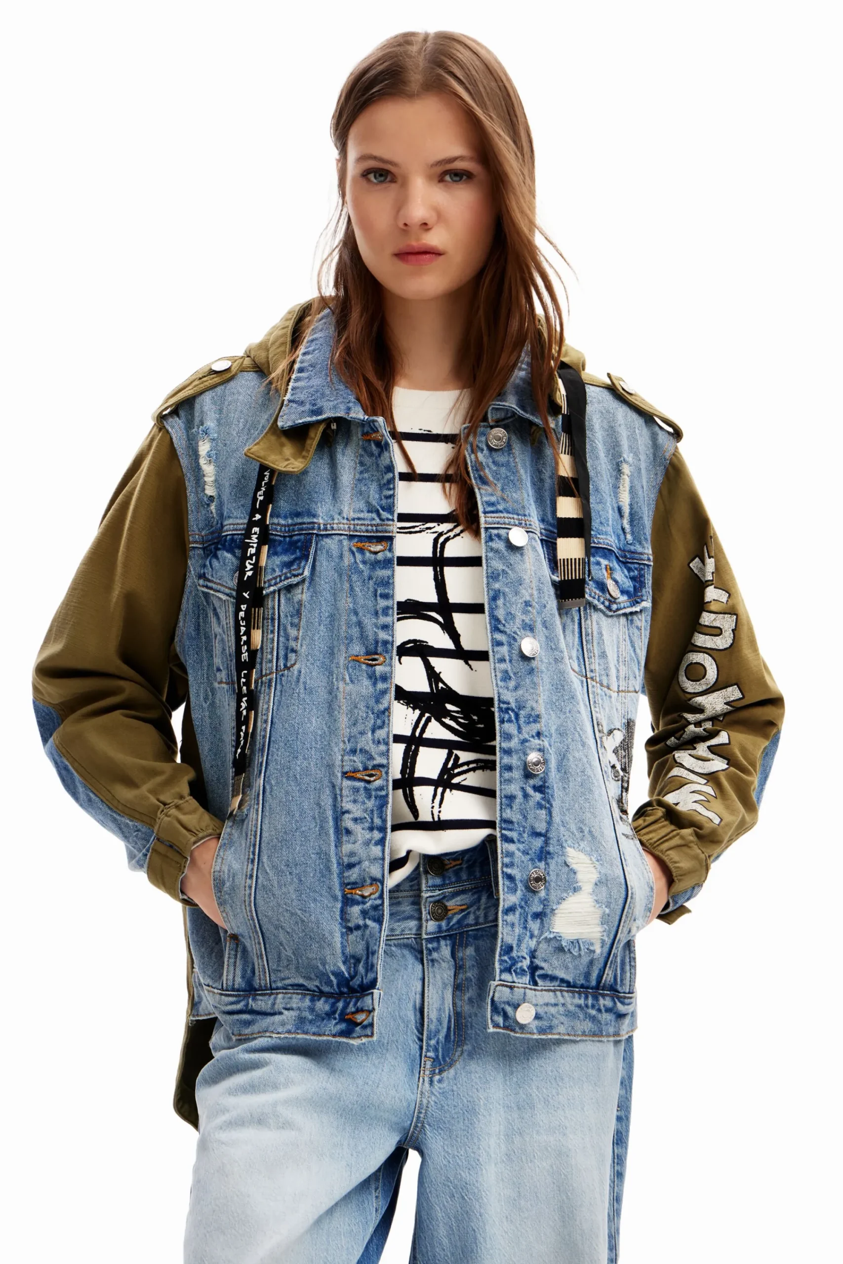 Abrigos Y Chaquetas-Desigual Chaqueta parka Mickey Mouse