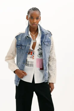 Abrigos Y Chaquetas-Desigual Chaqueta parka Mickey Mouse