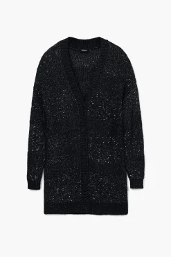 Ropa De Punto|Jerséis-Desigual Chaqueta punto cuello en V