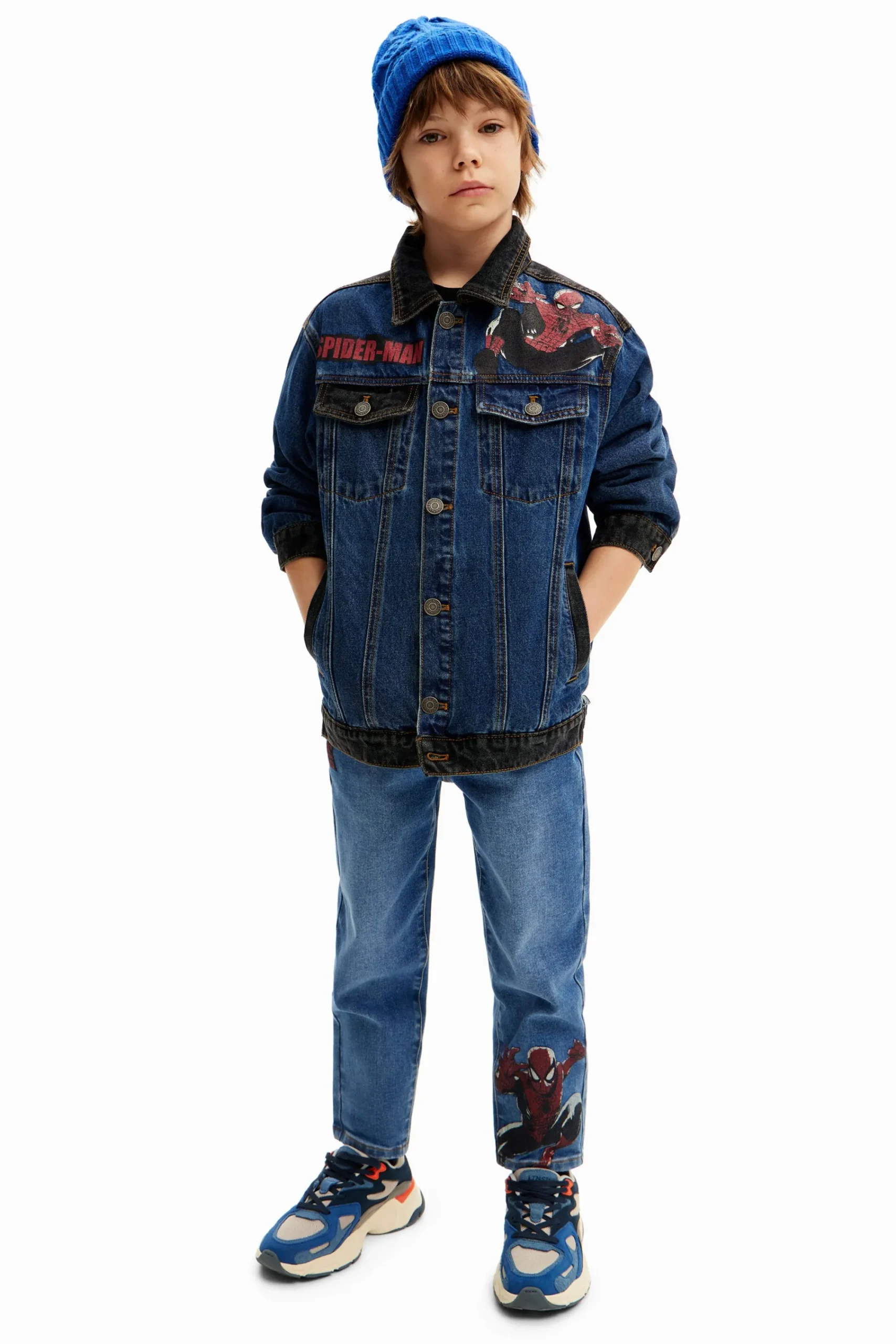 Abrigos Y Chaquetas-Desigual Chaqueta vaquera trucker Spiderman