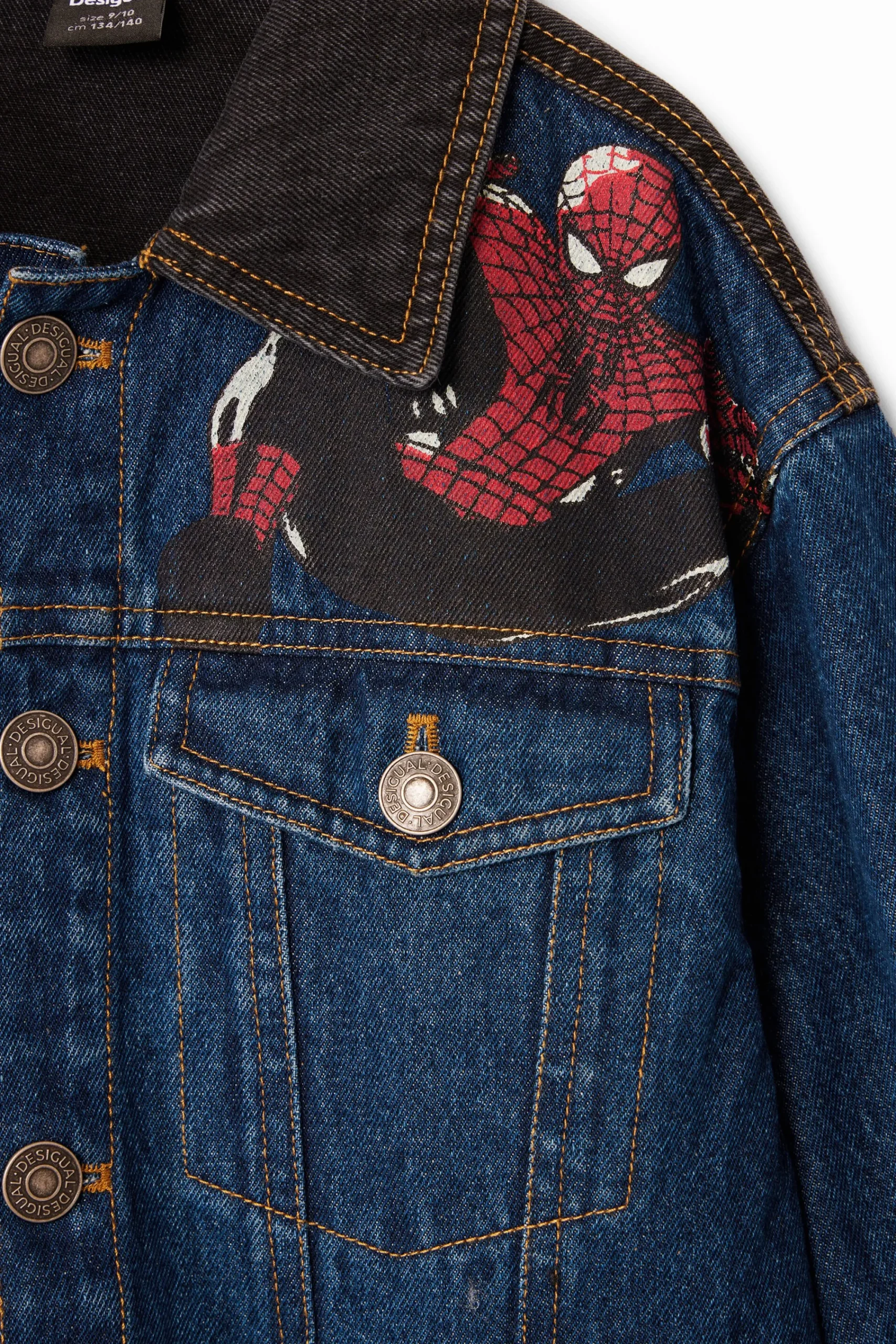 Abrigos Y Chaquetas-Desigual Chaqueta vaquera trucker Spiderman